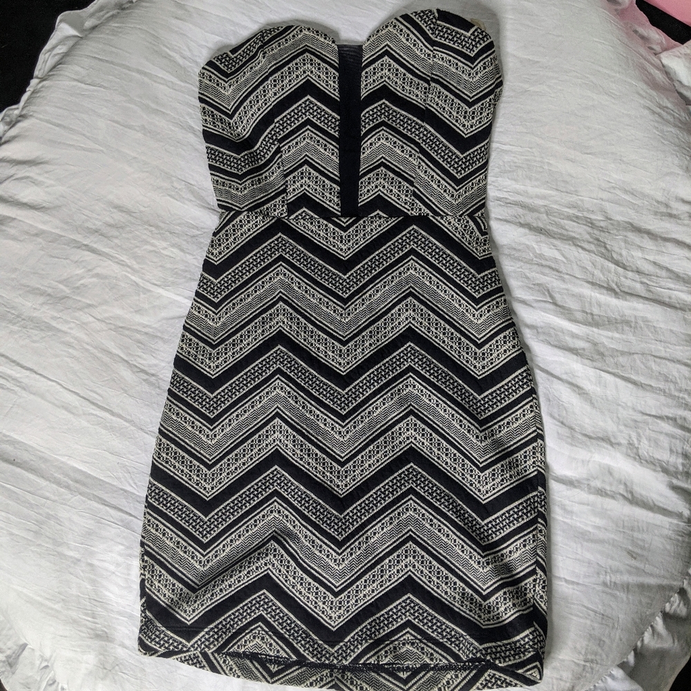 Emerald Sundae Chevron Print Dress